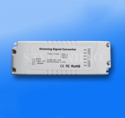 DALI to 0/1-10V converter with relay switch